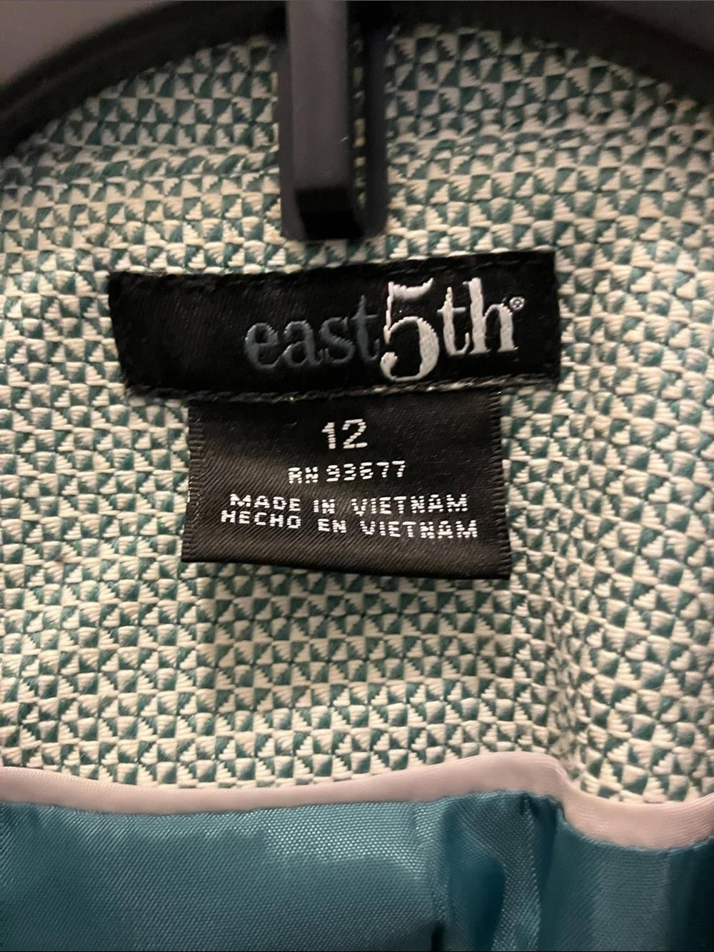 East 5th Mint Green Textured Women's Blazer